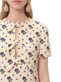 Short Dress in Crepe Couture