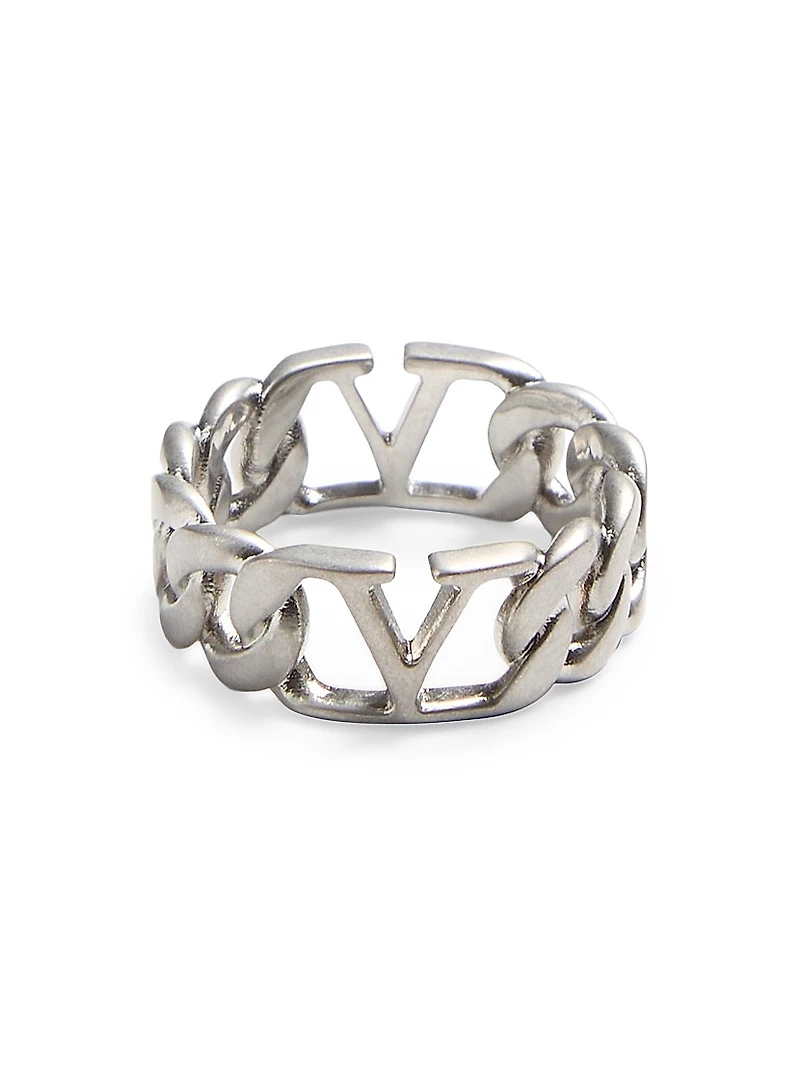 VLogo Signature Metal Ring