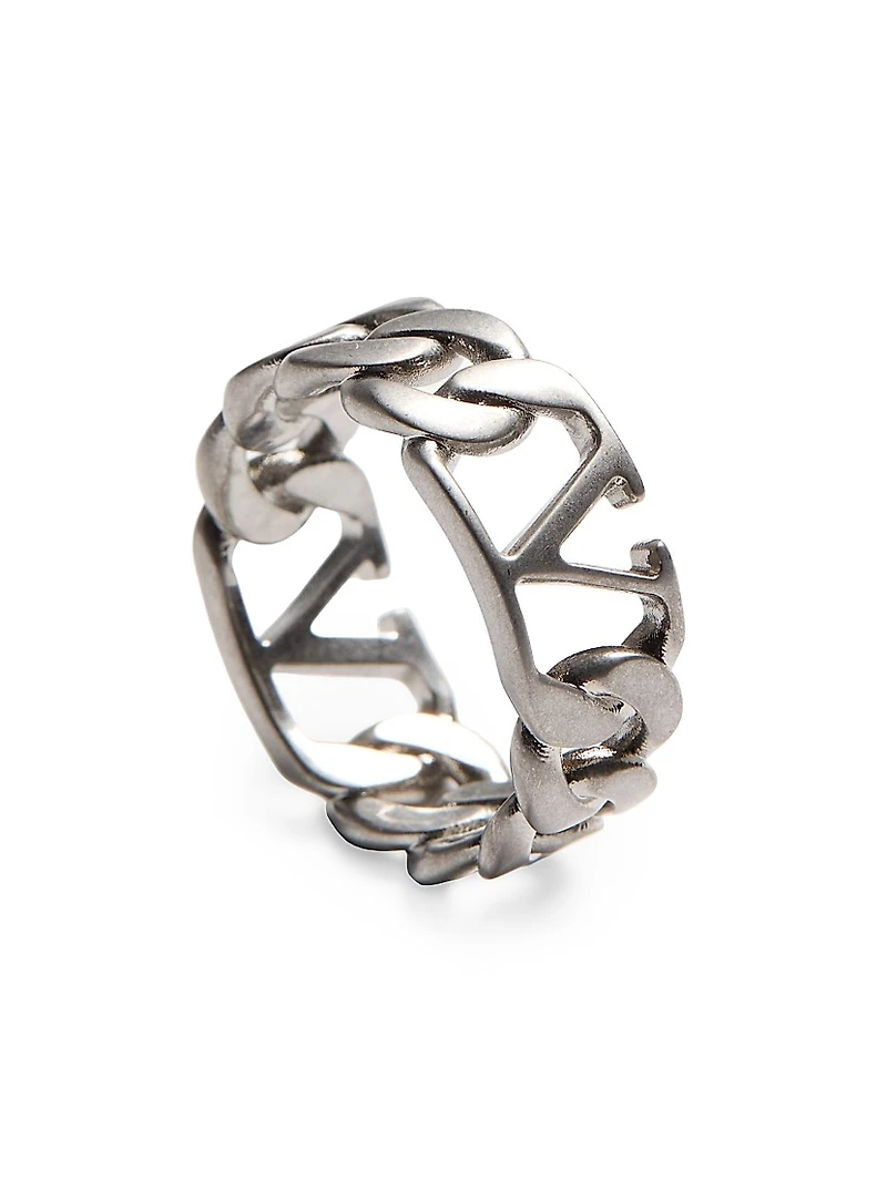 VLogo Signature Metal Ring