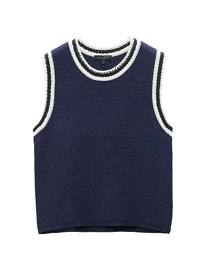 Meghan Compact-Knit Vest