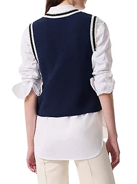 Meghan Compact-Knit Vest