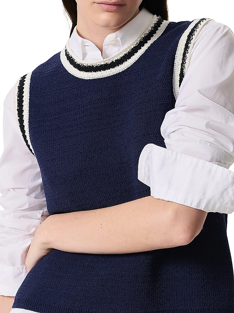 Meghan Compact-Knit Vest