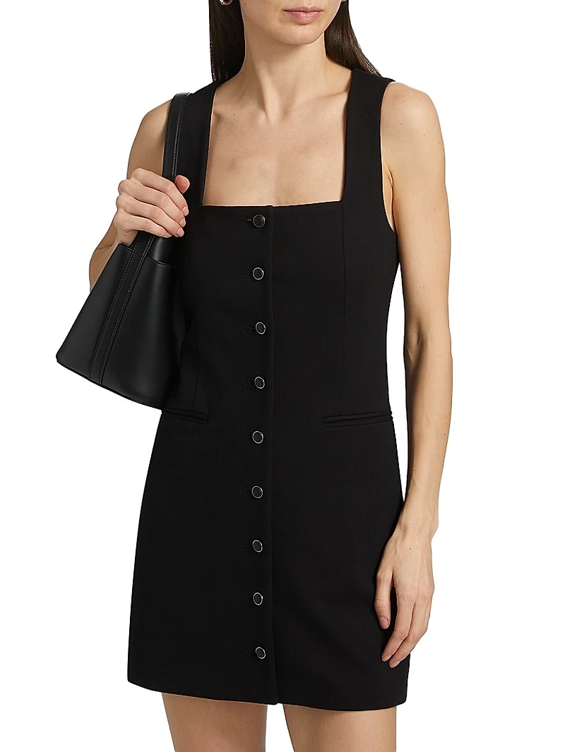 Marianne Button-Front Minidress