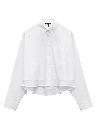 Beatrice Cotton Button-Front Shirt