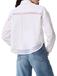 Beatrice Cotton Button-Front Shirt