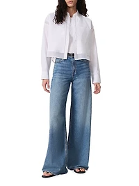 Beatrice Cotton Button-Front Shirt