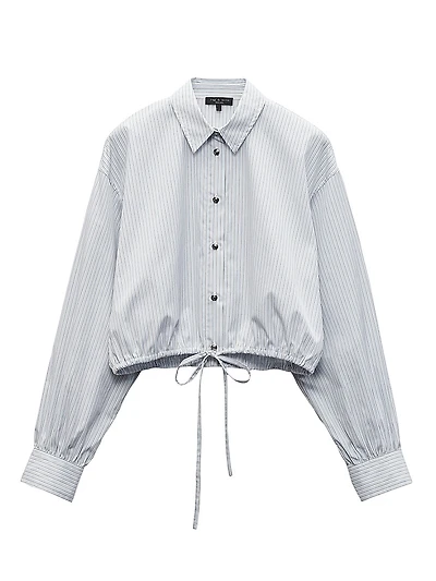Georgie Striped Poplin Shirt