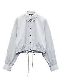 Georgie Striped Poplin Shirt