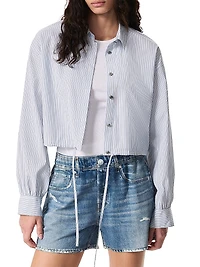 Georgie Striped Poplin Shirt