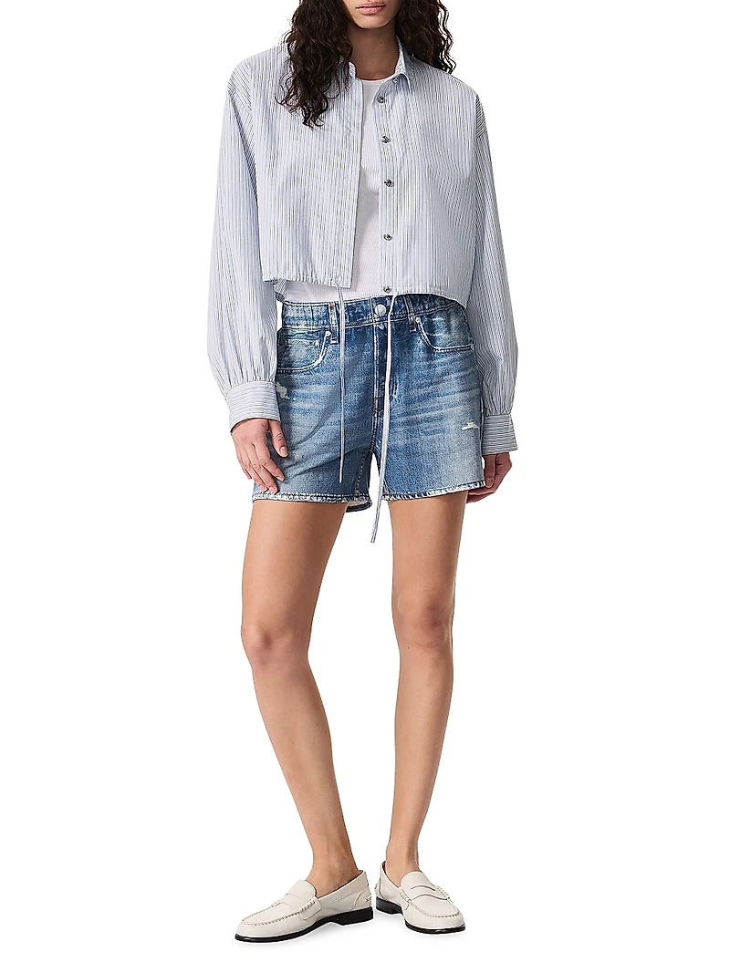 Georgie Striped Poplin Shirt