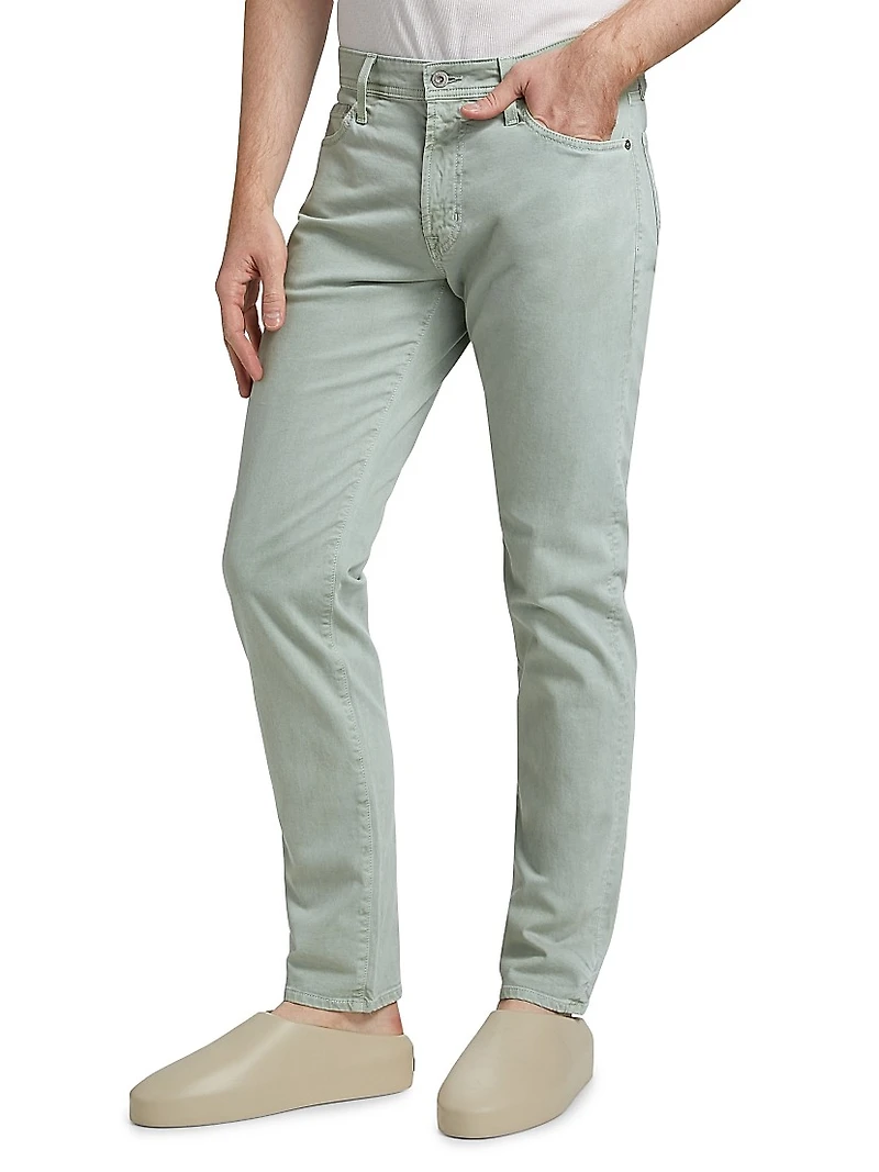Tellis Sulfur Matcha Latte Slim-Straight Jeans