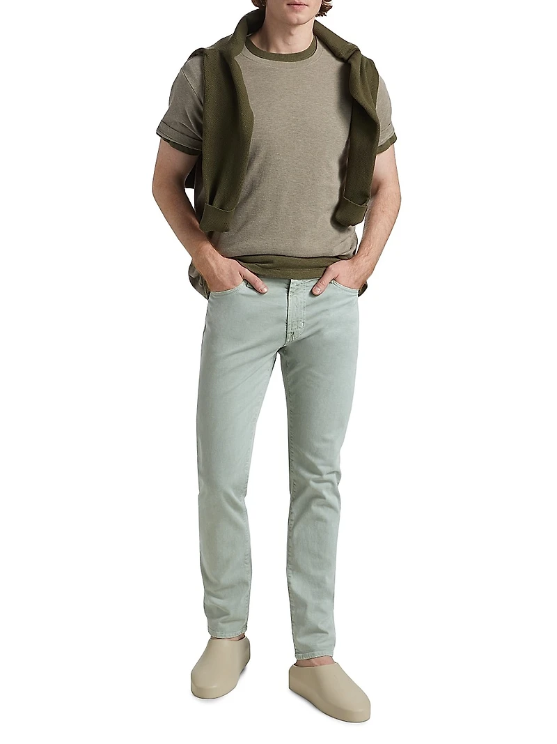 Tellis Sulfur Matcha Latte Slim-Straight Jeans