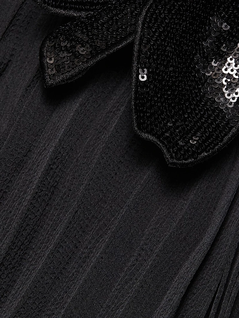 Blakely Pleated Halterneck Gown