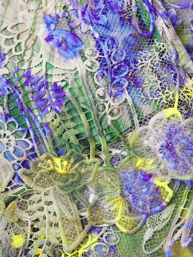 Remy Floral Lace Pencil Knee-Length Skirt