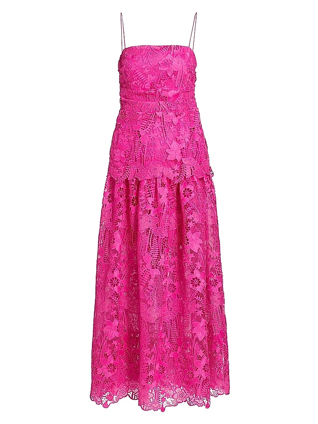 lace dress saks 1930s Apricot Lace Dressing Gown by Saks[xs/sm]