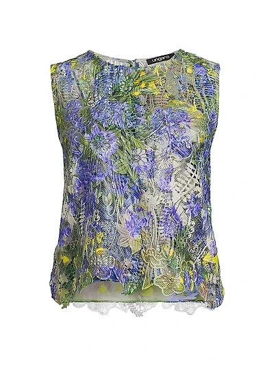 Charli Floral Lace Sleeveless Blouse