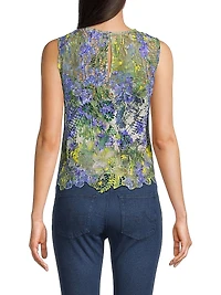 Charli Floral Lace Sleeveless Blouse
