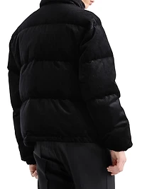 Cropped Corduroy Down Jacket