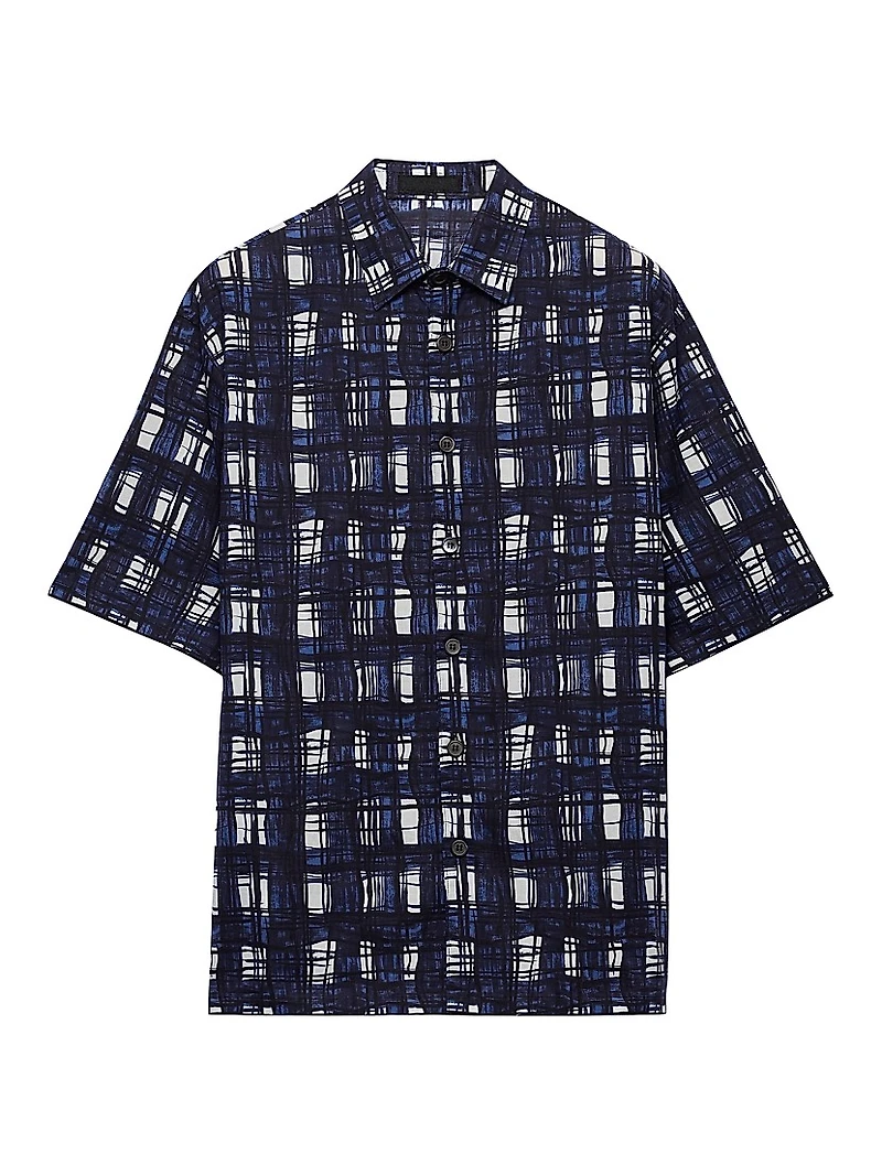 Short-Sleeved Cotton Shirt