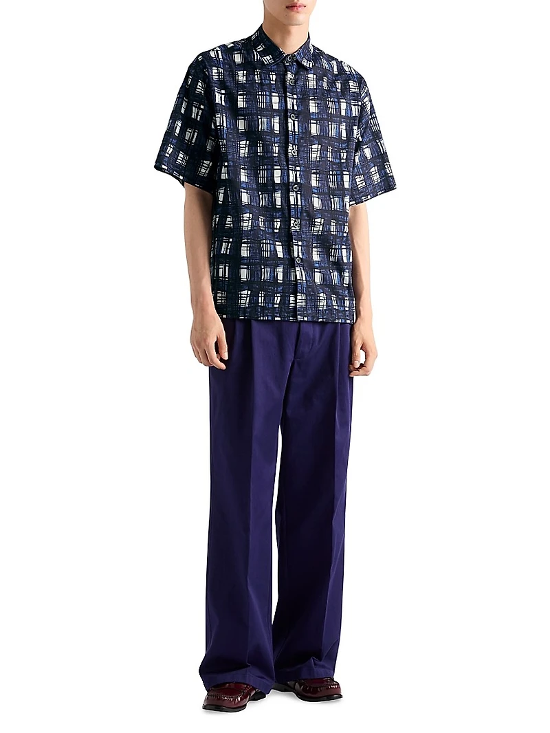 Short-Sleeved Cotton Shirt