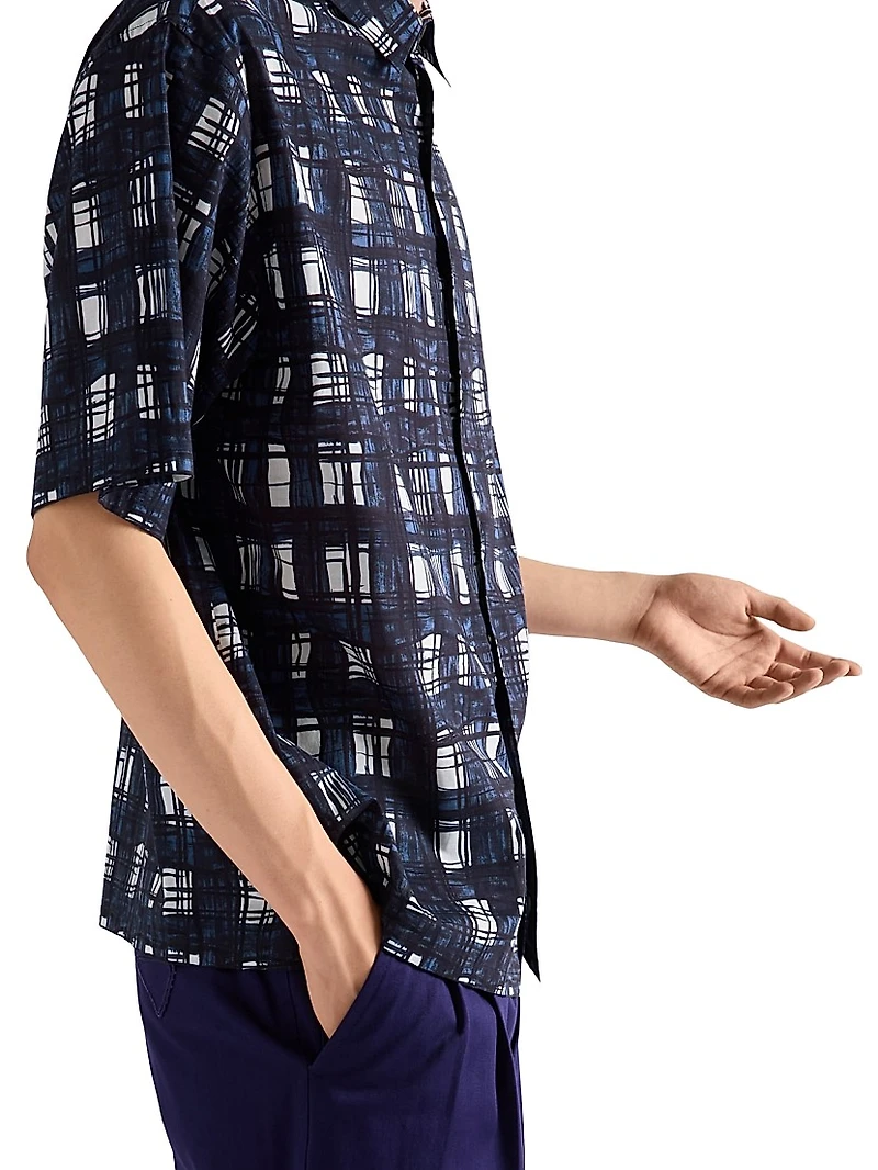 Short-Sleeved Cotton Shirt