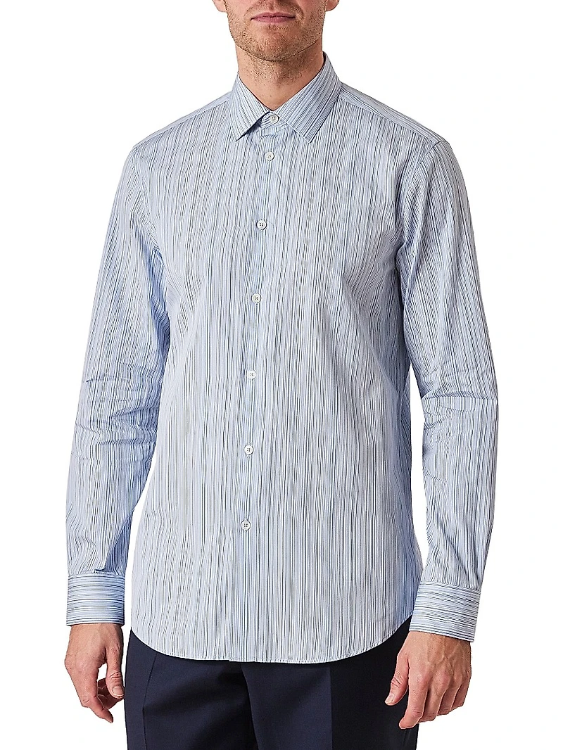 Striped Tailored-Fit Shirt