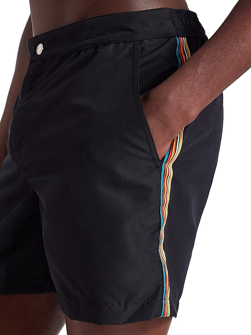 Side Striped Swim Shorts