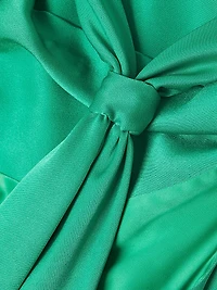 Katniss Satin Cowlneck Maxi Dress
