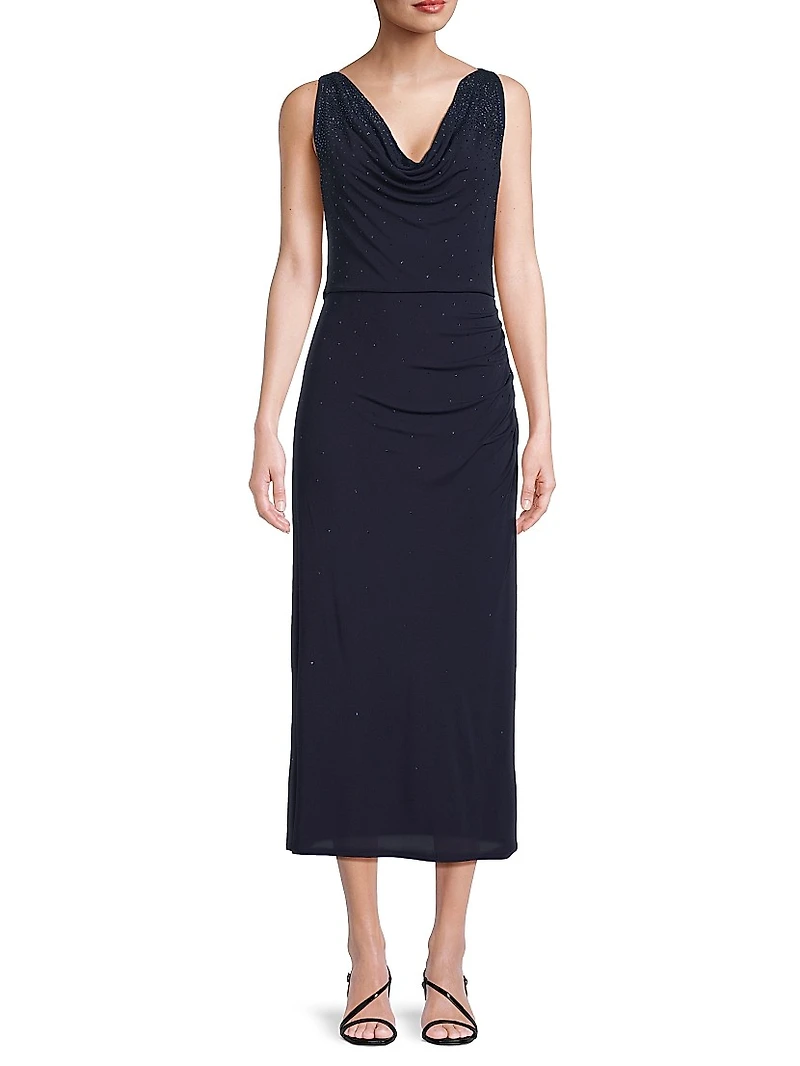 Mace Embellished Jersey Midi-Dress