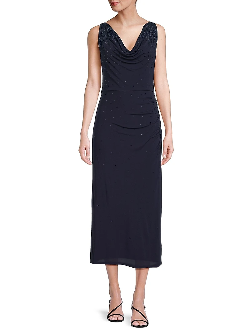 Mace Embellished Jersey Midi-Dress