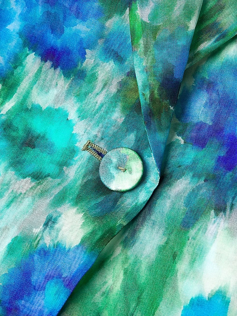 Aimee Floral Silk Blazer