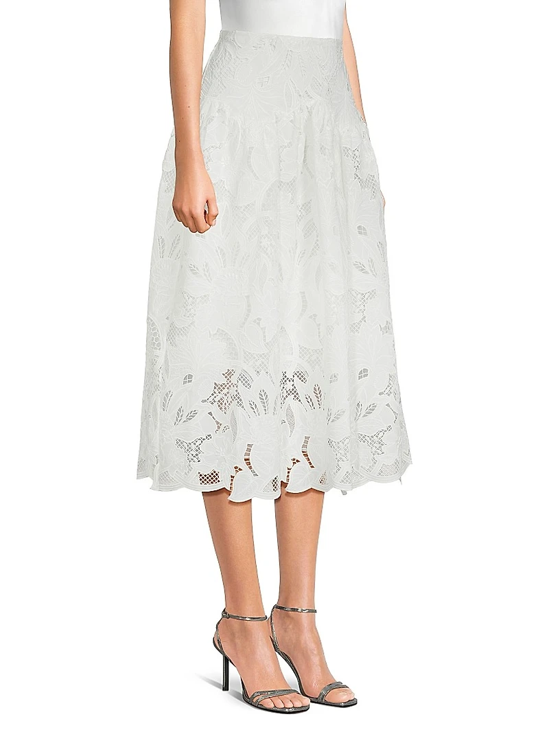 Roxie Lace Midi-Skirt