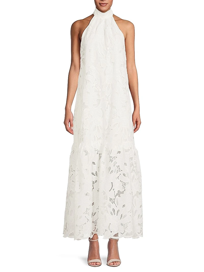 Lorelei Lace Halter Maxi Dress