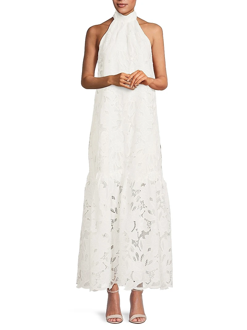 Lorelei Lace Halter Maxi Dress
