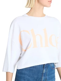 Logo Cotton Crop T-Shirt