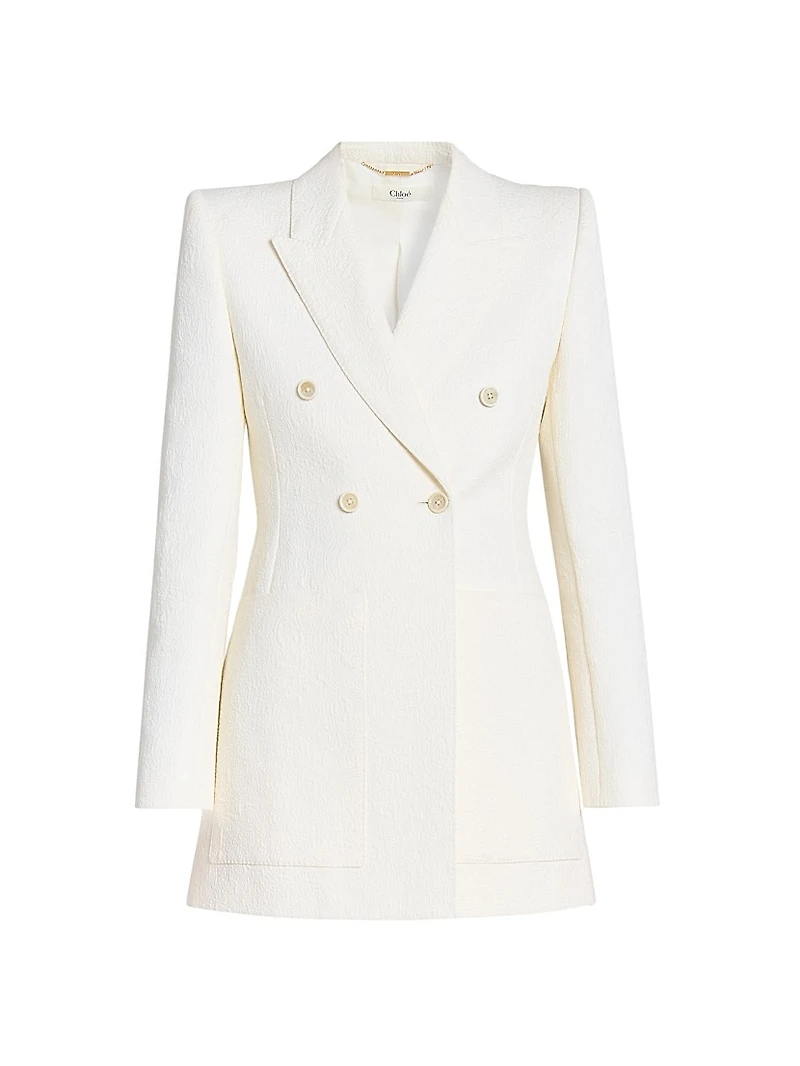 Jacquard Cotton-Blend Blazer