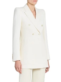 Jacquard Cotton-Blend Blazer