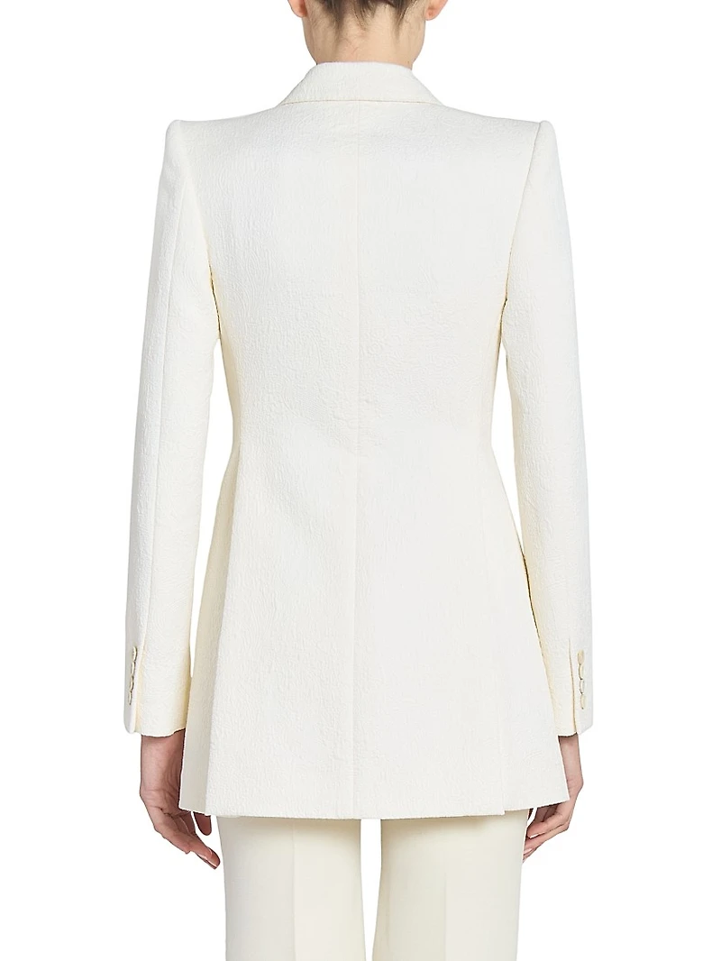 Jacquard Cotton-Blend Blazer