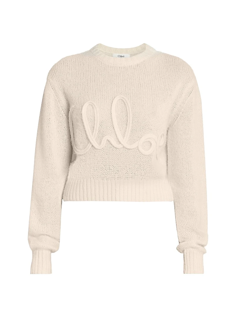 Wool & Silk-Blend Knit Sweater