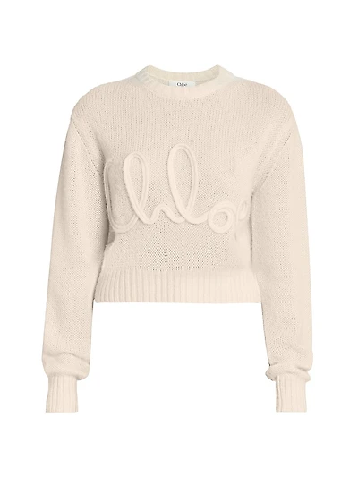 Wool & Silk-Blend Knit Sweater