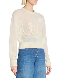 Wool & Silk-Blend Knit Sweater