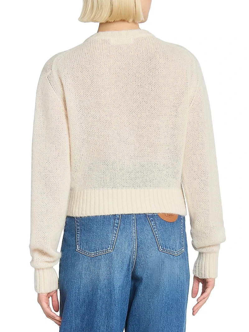 Wool & Silk-Blend Knit Sweater