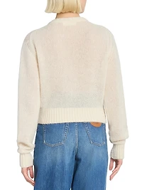 Wool & Silk-Blend Knit Sweater