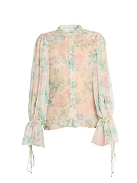 Floral Silk Blouse