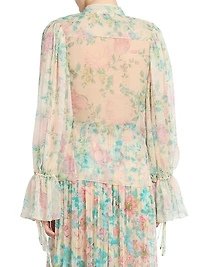 Floral Silk Blouse