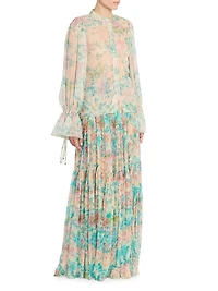 Floral Silk Blouse