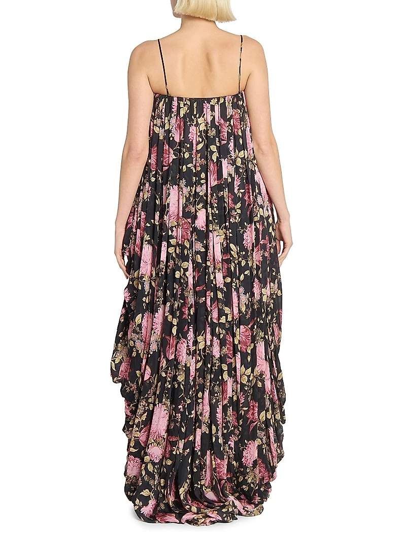 Floral Bubble High-Low Romper