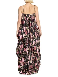 Floral Bubble High-Low Romper