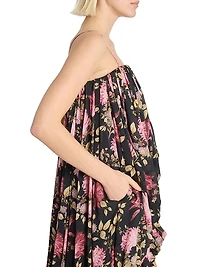 Floral Bubble High-Low Romper