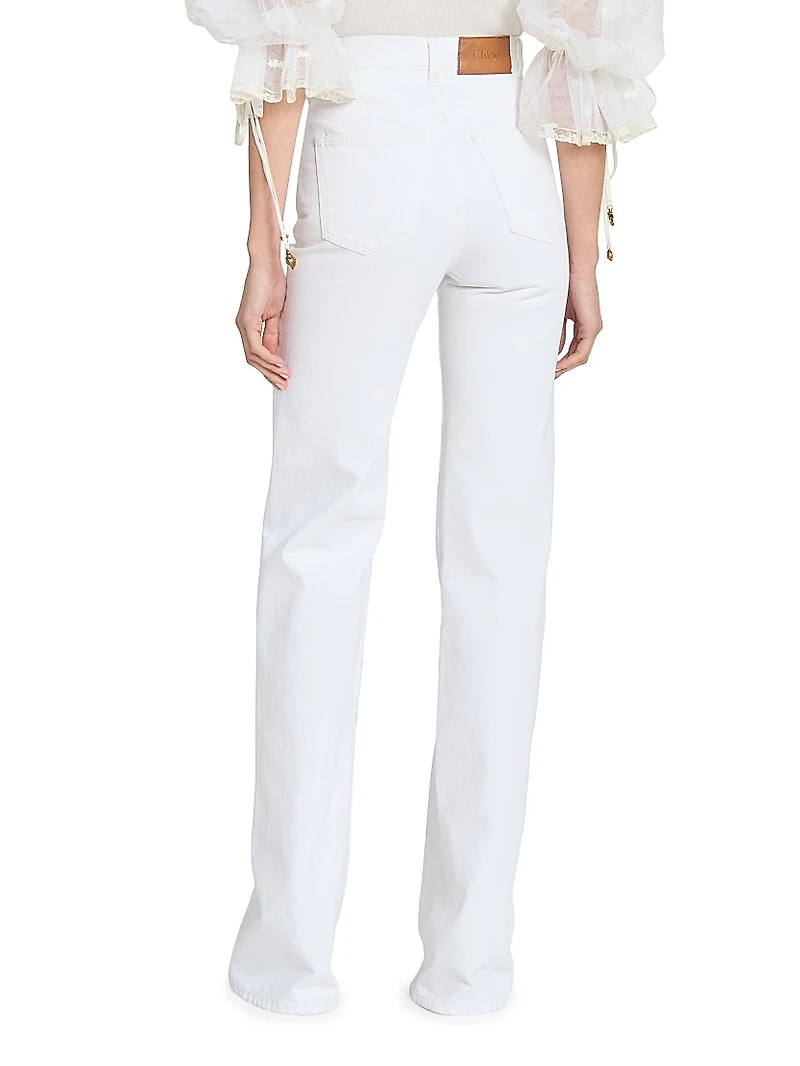 Twill Cotton Slim-Fit Jeans